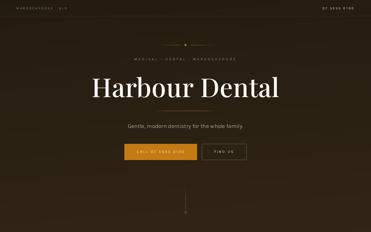Dental concept website
